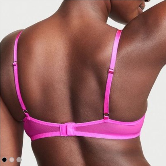 Victoria’s Secret DREAM ANGELS Lightly Lined Lace Demi Bra 34DDD Pink Berry 34F - Picture 2 of 9
